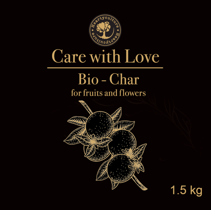 Bio Charcoal for fruits and flowers (Charcoal + Topper) - 1.5 kg